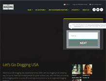 Tablet Screenshot of letsgodoggingusa.com